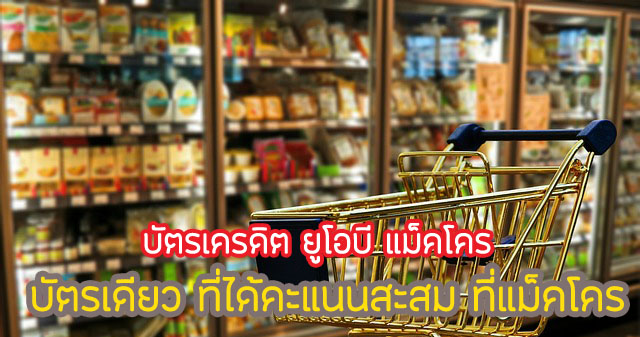 ใช้จ่ายที่แม็คโครทุกสาขา ทุกการใช้จ่าย 100 บาท ได้ 1 คะแนน